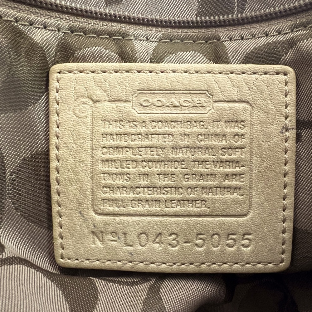 Vintage Coach Pebbled Leather Hampton Tassel Satchel No. 5055 - Picture 5 of 15